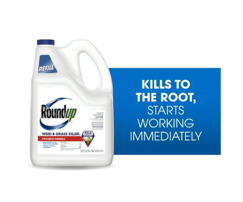 Roundup Weed and Grass Killer with Trigger Sprayer, Exclusive Formula - 1 Gal.