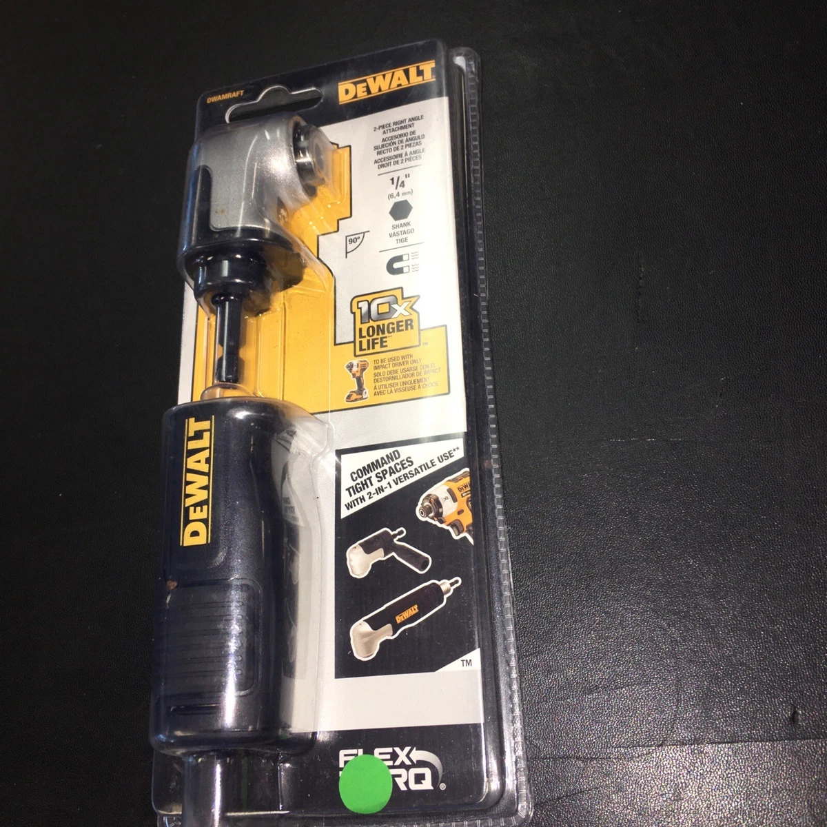 DEWALT Right Angle Drill Adaptor, 2-in-1 Attachment - DWAMRAFT