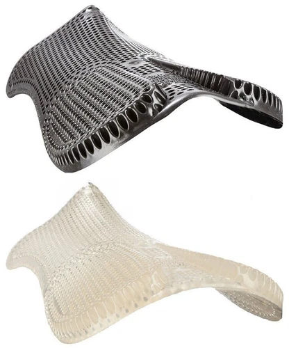 Acavallo Gel Pad & Rear Riser Non-Slip Shock Absorb Saddle Half Pad Black/Clear