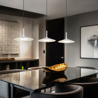 Pendelleuchte Pendellampe Hängeleuchte Wohnzimmerlampe weiß 3 BigLight