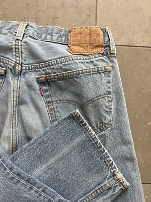 Vintage 80s 501 XX Levis Light Stone Wash Made In USA Jeans