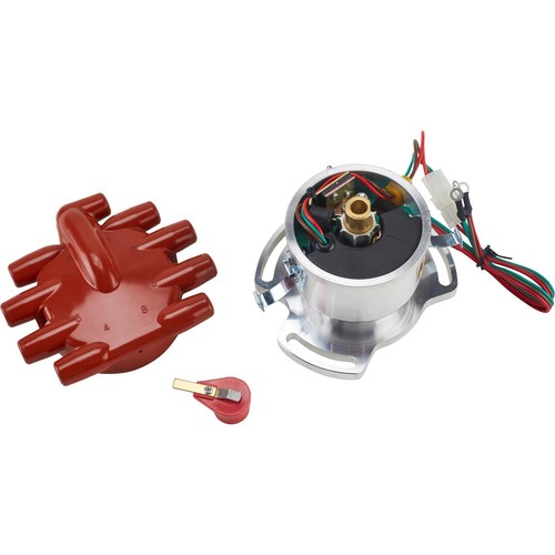 3-Bolt Electronic Distributor w/ Plug Wires, Fits 1932-41 Ford Flathead - Picture 8 of 12