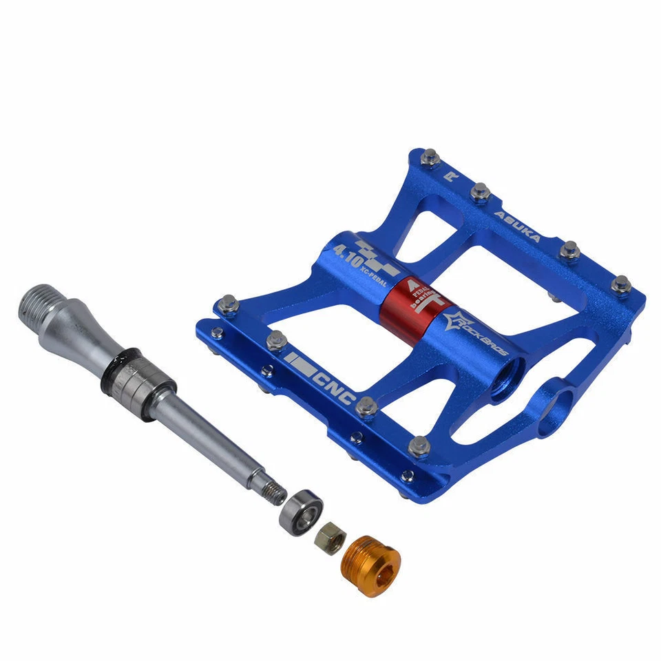 ROCKBROS Bicycle 4 Sealed Bearings Pedals Bike Aluminum alloy Pedels 9/16" 2Pcs - Image 4 of 4