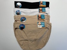 NWT 4 Pairs Vanity Fair Beyond Comfort Bikini Panties 7 L 18291 Multicolor