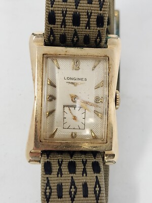 70s vintage Longines tank watch 腕時計 タンク Vtg 10K Gold Filled Longines Tank Art Deco Cal 9LT 17 Jewels Works