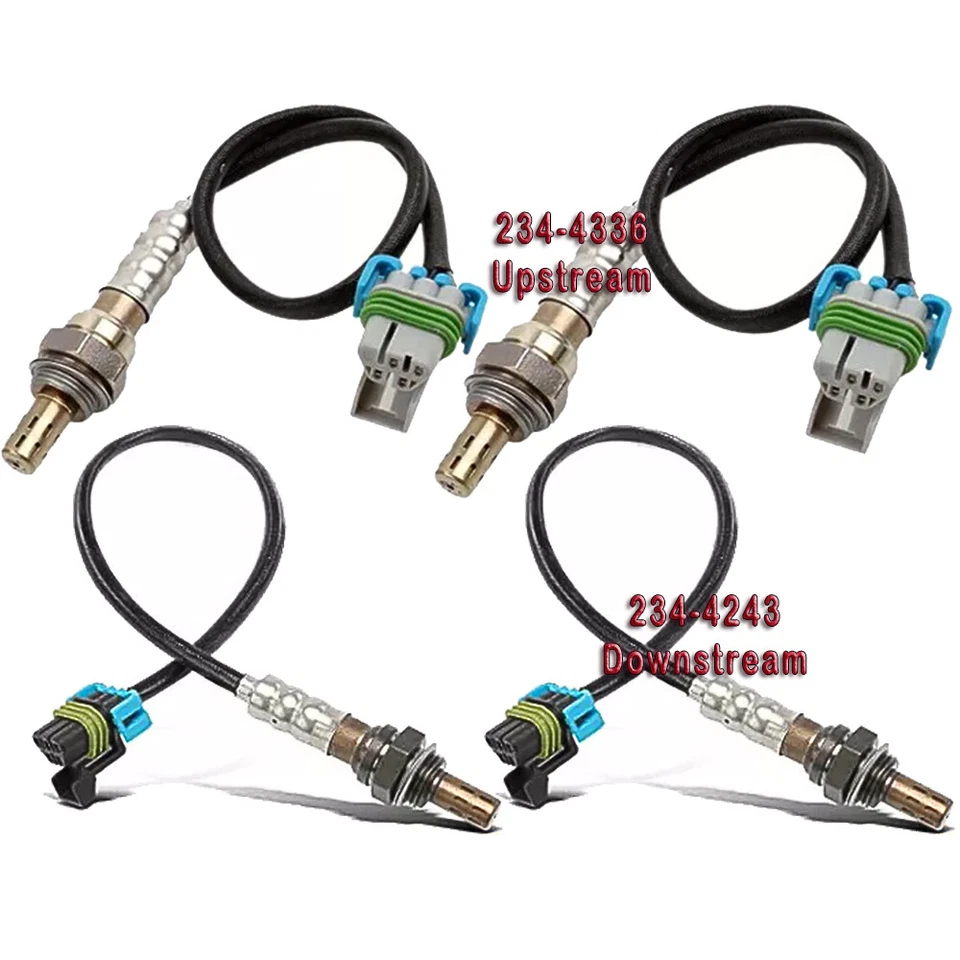 4x Sensor de oxígeno arriba+abajo para Chevrolet Express Base 2008-14 y GMC Savana 2500 SLE Foto 3 de 4