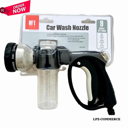 Car Wash Spray Nozzle with Detergent Soap Dispenser Wand Mixer. US
