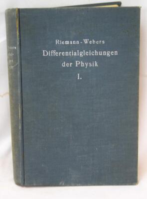 1925 The Differential & Integral Equations of Mechanics & Physics In German