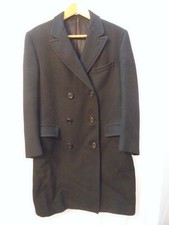 Chipp Men’s Wool BLACK Overcoat 40 R Made In USA