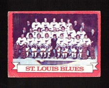 1973-74 ST. LOUIS BLUES Team Photo & Records #105 OPC ** Key NHL Hockey Card