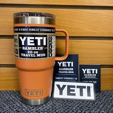 BRAND NEW Desert Clay YETI Rambler 20 oz Travel Mug with Stronghold Lid.