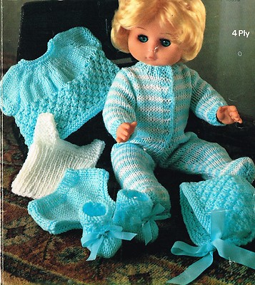 Puppenkleidung Strickmuster für 12'', 14'',16'',18'' Puppe. (V Puppe 04)