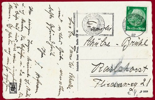 Carte postale allemande Seconde Guerre mondiale Troisième Reich couverture Nouvel An 1940 - Photo 2 sur 2