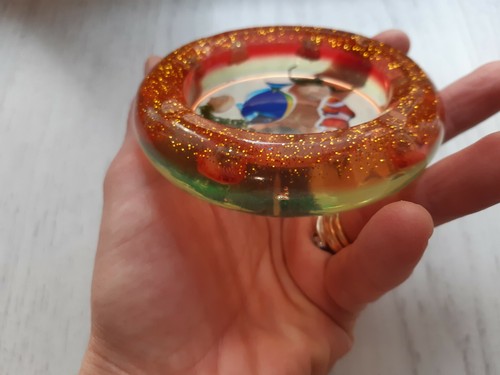 Posacenere Resina tema "marina" soprammobile decorazione idea regalo artigianale - Foto 4 di 4