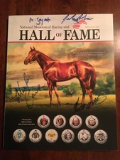 Horse Racing HOF signed 20 - 21 Induction Guide Ahmed Zayat, Pletcher, Casse+   