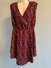 BAR III Women's V Neck Floral Evening/Sundress Size M