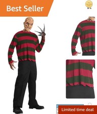 Official Freddy Krueger Costume with EVA Mask for Adults - Perfect for Halloween