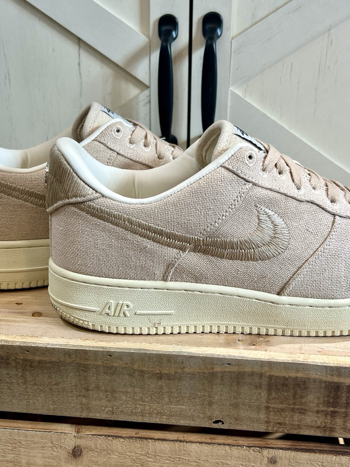 Nike Air Force 1 Low x Stussy" Fossil Stone”- Size 11 - CZ9084-200 - 2020 thumbnail 9