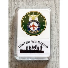 U S AIR FORCE Fire Protection Challenge Coin with nice case. Fast Shipping!