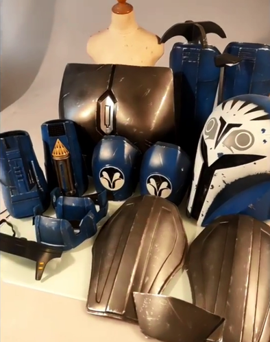 Star Wars Mandalorian Bo Katan Kryze Cosplay Full Body Armor Set&FRP Helmet Prop - Picture 2 of 16