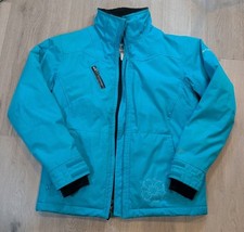 Columbia Titanium Ski Jacket Youth 14/16 Omni-Heat Waterproof Turquoise Blue
