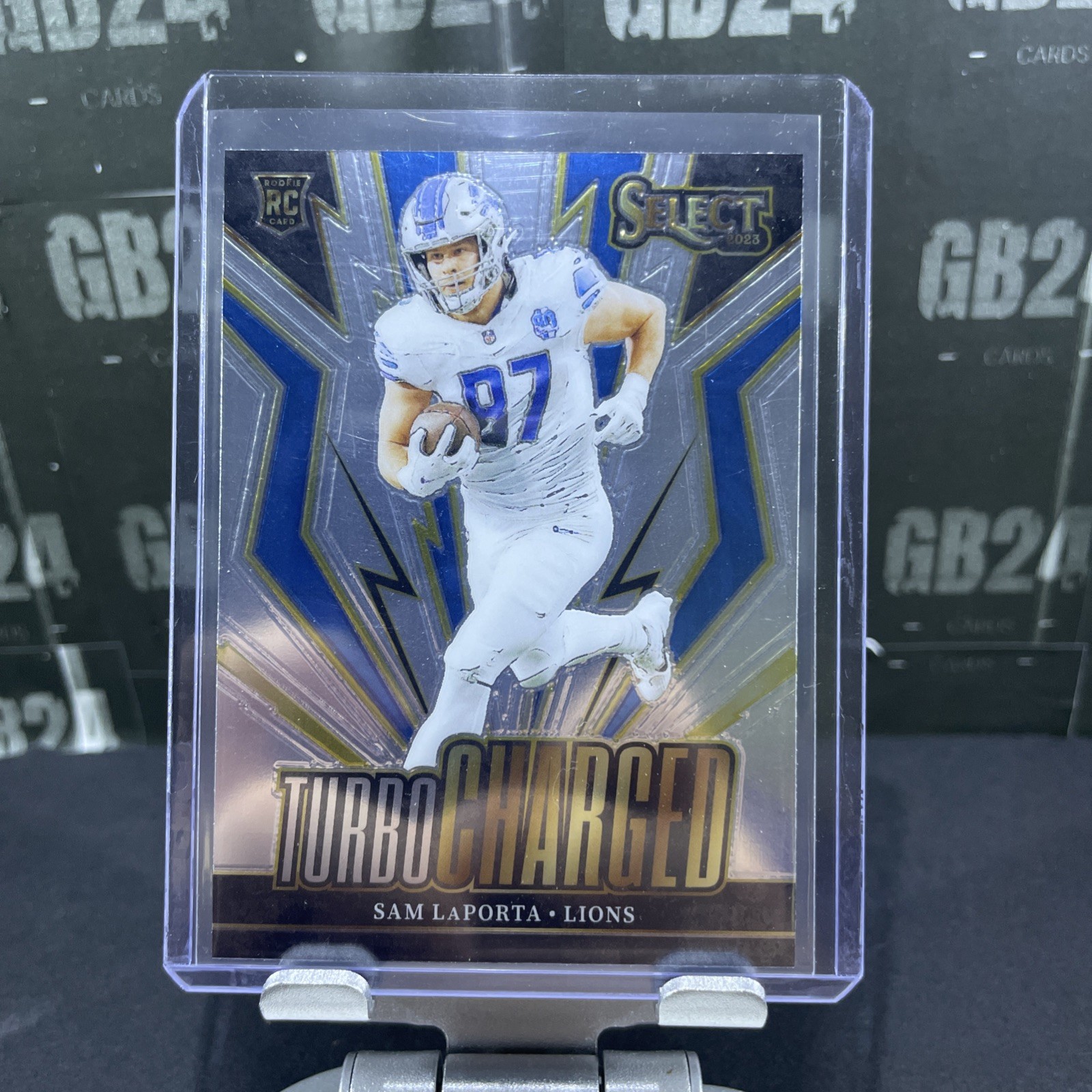 2023 Panini Select - Turbocharged Sam LaPorta #TUR-SLA Silver Prizm (RC)