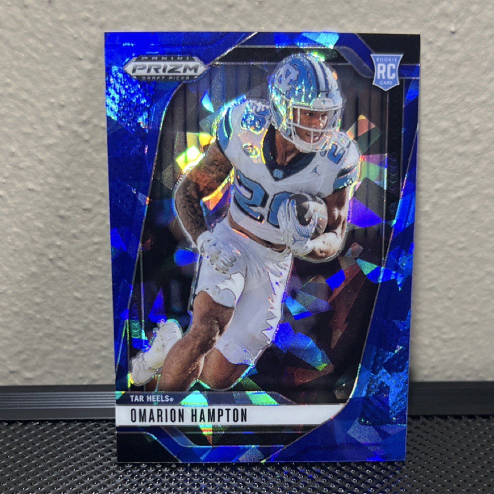 2025 Panini Prizm Draft Picks - Omarion Hampton #74 Blue Ice Prizm /149 (RC)