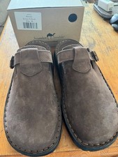 Jerusalem Sandals Men’s Sawyer Leather Clogs Brown Nubuck