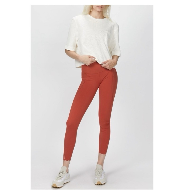 Varley Wesley Leggings High Rise Athletic Leggings Size Small Reflective