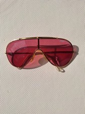 Rari occhiali da sole vintage B&L rosa/oro made in USA