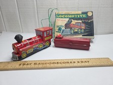 As Is Marx J-9646 Battery Operated Locomotive Tin Litho Japan W/box