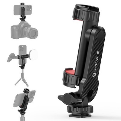 SYNCWIRE Tripod Phone Mount, Universal Smartphone Mount Adapter with 2 Black
