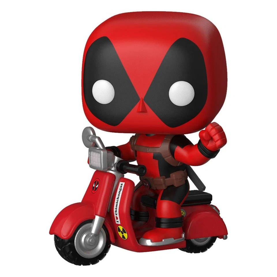 Funko POP! Rides: Deadpool - Deadpool & Scooter - Collectable Vinyl Figure - Gif