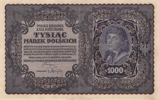 Poland 1000 Marek 1919 XF