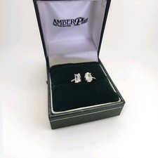 Sterling Silver Toi et Moi Double Wrapped CZ Engagement Ring SIZE J REF PF3