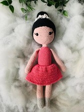  100 Cotton Handmade Crochet Amigurumi Ballerina Doll