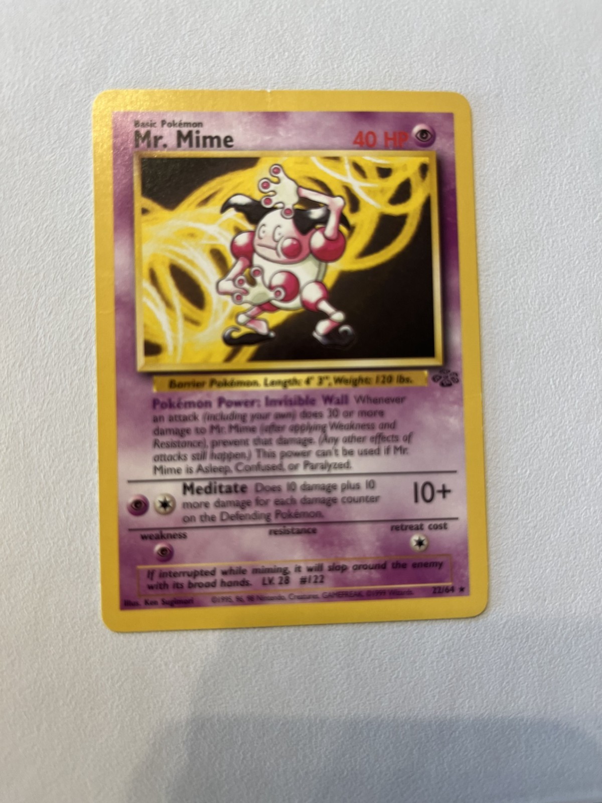 Mr. Mime 22/64 Pokemon Jungle Regular 1999 Wizards LP