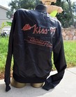 Vintage KISS 99 "Totally Hot" Women's Size M Black Satin Jacket Snap-Front Coat — photo 9
