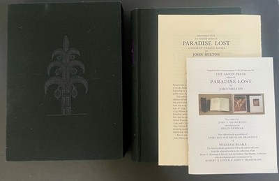 John Milton ''Paradise Lost'' Arion Press limited edition