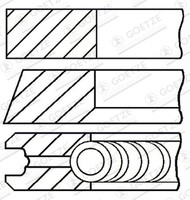 Goetze Engine Kolbenringsatz 08-990100-00 FüR Vw Seat Audi Skoda Transporter 100