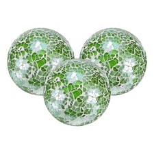 3-Pack Decorative Ball for Bowls, 4 Inch Decorative Bowl Fillers [Light Green]