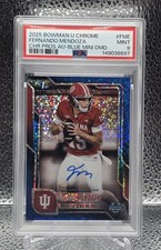 2025 Bowman U Chrome Auto Fernando Mendoza #BCA-FME Blue Mini-Diamond 081 /150