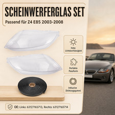 Austausch Scheinwerferglas und Dichtschlauch 4m F�r BMW Z4 E85 Fahrzeuge