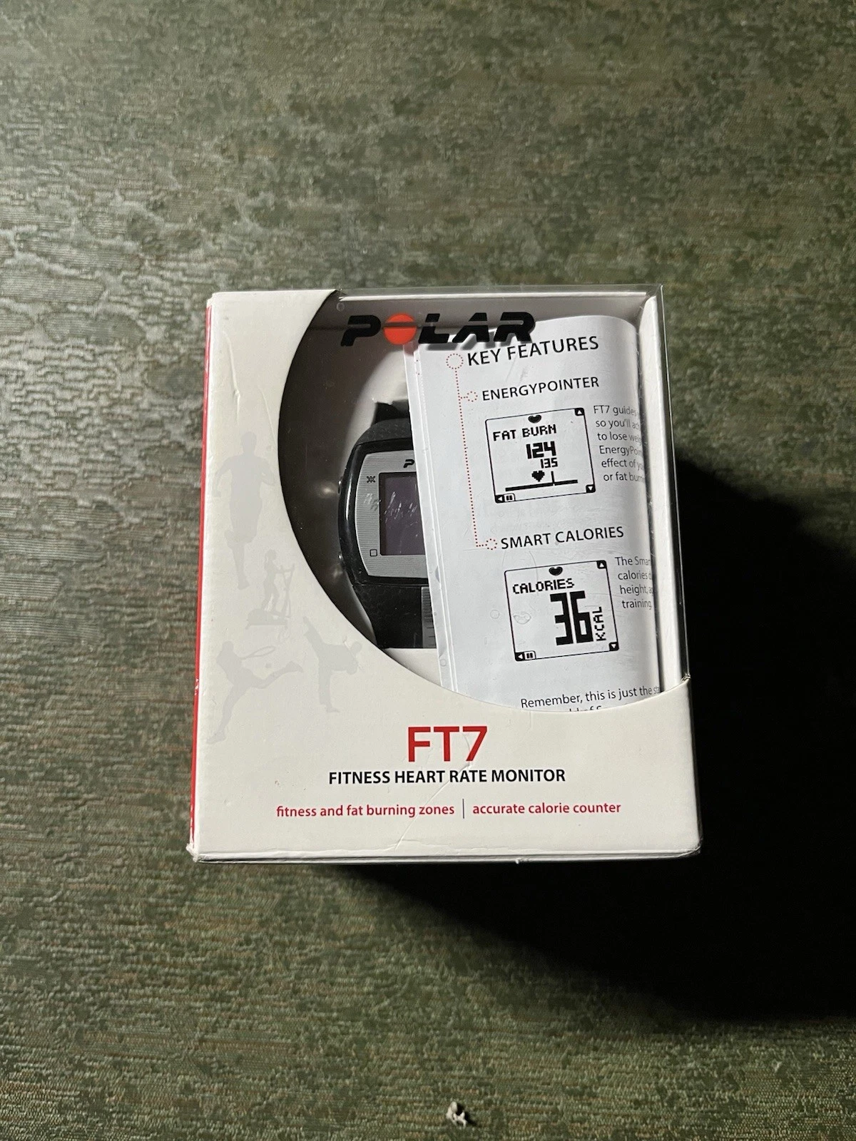 FitVII FIT7 Smart Watch Health Tracker Untested For Parts Repair With Box & Band