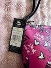 Izak Zenou Speak Love! Pink Cosmetic Makeup Bag Zip Dome Pouch Case — photo 2