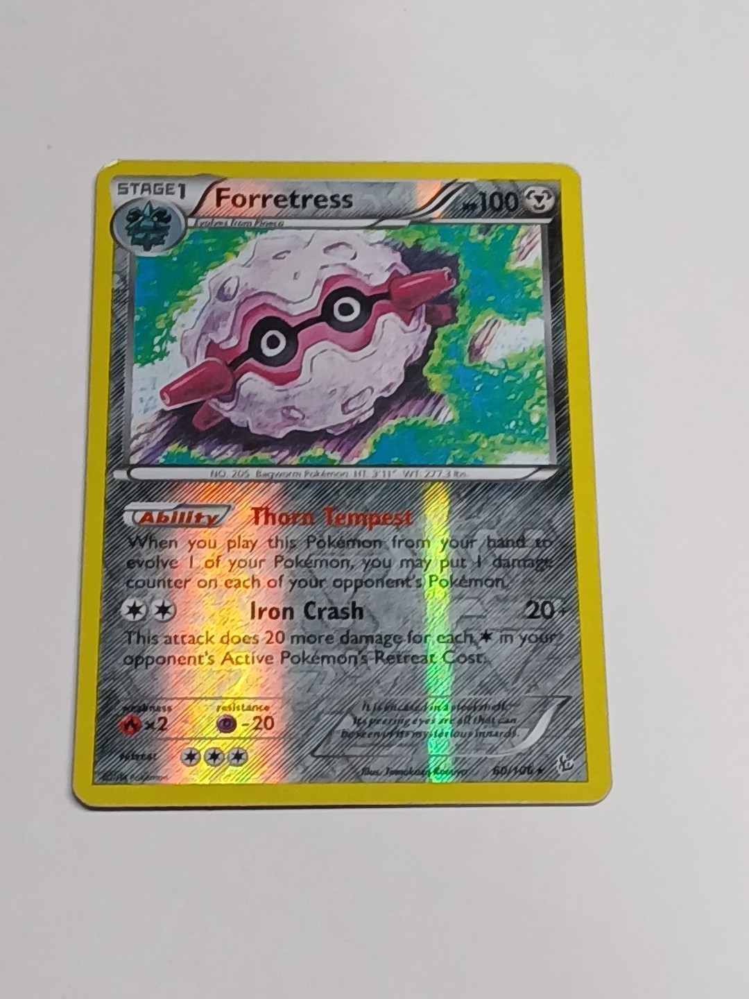 Forretress 60/106 Flashfire Reverse Holo