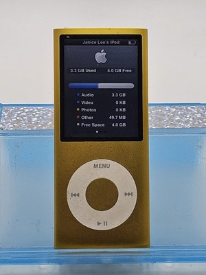 iPod♡♡8GB iPod Nano 4th Gen A1285 8gb Gold 534 Songs F4 | eBay