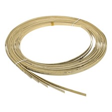 7 Roll Bamboo Strips for Weaving,0.39"x10ft Basket Weaving Supplies 1.5mm Green