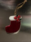 Red stocking Christmas ornament — photo 1