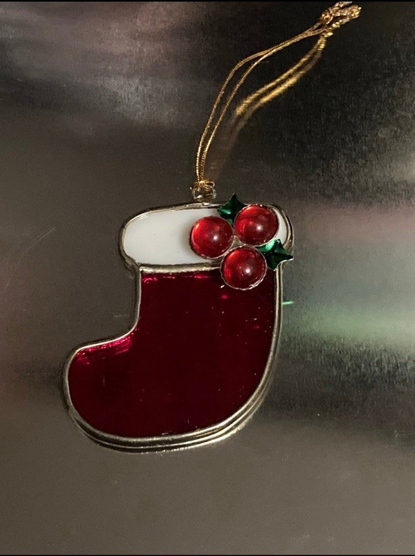Red stocking Christmas ornament